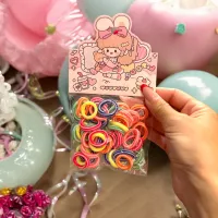 Set elastice colorate pentru păr - ambalaj individual tip punguță
