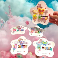 Set accesorii păr fetițe - Cod D45 - Clame și figurine pastelate