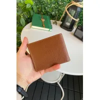 Portofel bărbătesc din piele ecologică, 11 x 8 cm, 3 locuri carduri