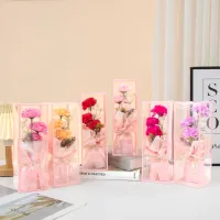 Garofițe din săpun în cutie, flori artificiale, - E146
