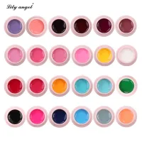 Set Gel UV Color Lily Angel - 24 culori vibrante - Soak Off - pentru decor și acoperire unghii