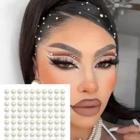 Perle autoadezive 3D pentru makeup, păr și styling - efect sidefat