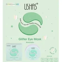 Ushas Glitter Eye Mask cu Extract de Avocado HA487 - 60 plasturi pentru ochi, 1.4 g bucata