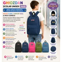 Ghiozdan școlar unisex H688 43x31x14 cm