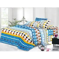 Lenjerie de pat finet 4 piese - buline multicolore - H792