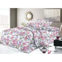 Lenjerie de pat finet 4 piese - floral pastel - H802