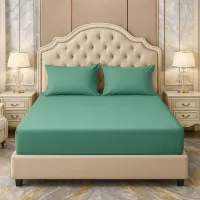 Lenjerie de pat finet verde albastru 150×200 set 3 piese verde-albastru (cod H810)