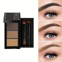 Kit sprâncene O’Cheal 6990 - paletă profesională 3 culori + aplicatoare - set 24 bucăți