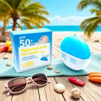 Cremă de Protecție Solară Ushas cu Acid Hialuronic SPF 50++ - HA543 - 12 Bucăți/Set