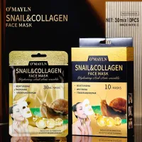 Masca faciala cu melc si colagen PS3332A set 10 bucăți