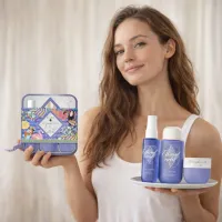 Set cadou damă spray 40 ml lotiune 50 ml gel 90 ml aroma florala