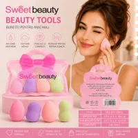 Set 4 buretei machiaj Sweet Beauty BX-2504 colorati