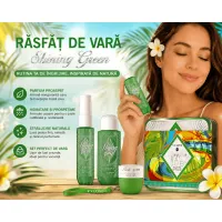 Set body mist cremă corp și gel baie Shining Green VL9040-S-7