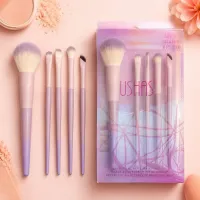 Set pensule machiaj mov Ushas CT658 pentru aplicare profesională