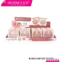 Paleta iluminator profesionala glow 4 culori Seven Cool 9033
