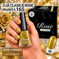 Ojă Clasică Rose 12 ml - Nuanța 165 - Cutie 12 Bucăți