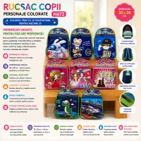 Rucsac copii H672 30×28 cm din poliester