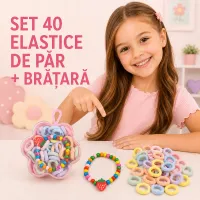 Set 40 Elastice Păr si Bratara K28