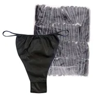 En-gros Chiloți Negri Tanga de Unică Folosință din TNT - Set 50 Bucăți - vânzare en-gros pentru revânzare