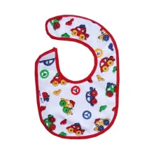 Bavetă mică impermeabilă, cu velcro, 14 × 19 cm