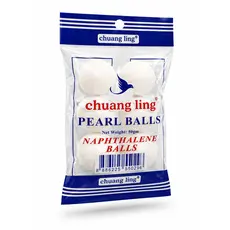 Naftalină Perle Albe anti-molii Chuang Ling, Pachet 50g