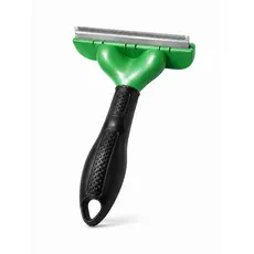 Perie Profesională deShedding FURminator L, pentru Câini de Talie Mare (23-41 kg) cu Păr Lung, Verde