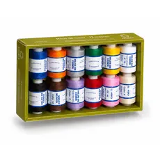 Set 12 Papiote Ață de Cusut, 100% Poliester, 850m/papiotă, multicolor