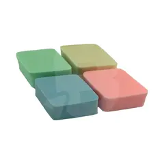 Burete machiaj dreptunghiular set 4 bucăți