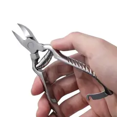 Clește Pedichiură Profesional din Inox – Lamă Curbă și Mâner Antiderapant