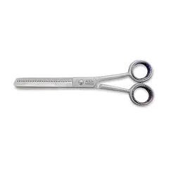 Foarfecă profesională de filat cu inel negru din oțel inoxidabil