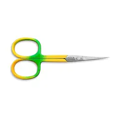 Forfecuță cuticule din inox cu mâner degrade verde-galben