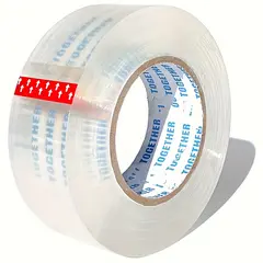 Bandă adezivă transparentă pentru ambalare TOGETHER, set 6 role rezistente