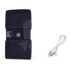 Genunchieră cu încălzire electrică, 3 niveluri temperatură, terapie caldă și rece, reglabilă, alimentare USB
