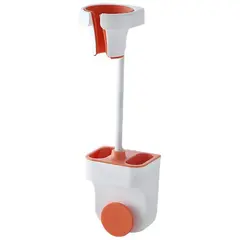 Suport universal pentru uscător de păr cu montare pe perete și compartiment depozitare