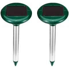 Aparat solar de alungat cârtițe și rozătoare cu alarmă sonică, set 2 bucăți