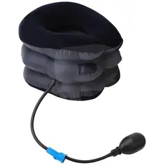 Dispozitiv gonflabil de tracțiune cervicală pentru gât cu 3 straturi reglabil