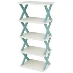 Etajeră multifuncțională pliabilă cu 5 niveluri din plastic rezistent