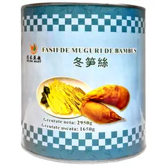Fâșii de muguri de bambus conservate 2.95 kg ambalaj