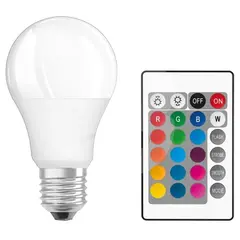 Bec LED RGB E27 cu telecomandă 16 culori