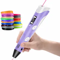 Creion inteligent de imprimare 3D cu afișaj digital și filament PLA inclus