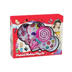 Trusă machiaj fetițe în formă de acadea – vedere față