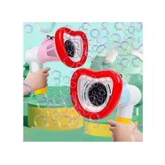 Pistol Electric de Generat Bule de Săpun „Big Mouth”, 10 Orificii de Lansare, Design Ergonomic, Lungime 15 cm, Multicolor