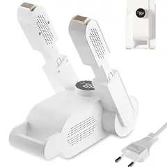 Uscător electric pentru încălțăminte pliabil cu aer cald 360°, funcție UV și temporizator