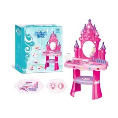 Măsuță de toaletă copii tip castel cu accesorii