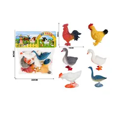 Set păsări de fermă din plastic pentru copii