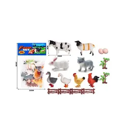 Set Figurine Animale de Fermă, Material Durabil, Include Garduri și Accesorii de Decor, Diverse Modele