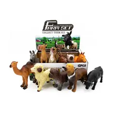 Set 12 figurine animale de fermă cu sunete, ambalaj display