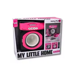 Set mașină de spălat de jucărie roz My Little Home cu accesorii