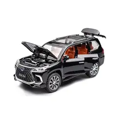 Mașină metalică Lexus LX570 SUV cu uși și capotă deschise