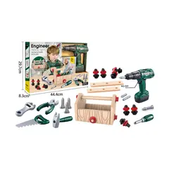 Set de Scule Interactiv pentru Micii Ingineri, cu Unelte Realiste și Accesorii de Construcție